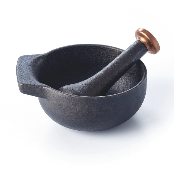Nori Cast Iron Mortar & Pestle Set - Alva Cookware